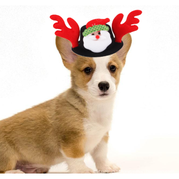 Drôle de Noël chapeau pour animal de compagnie chat de Noël bandeau de Noël en intérieur décoration de Noël 4